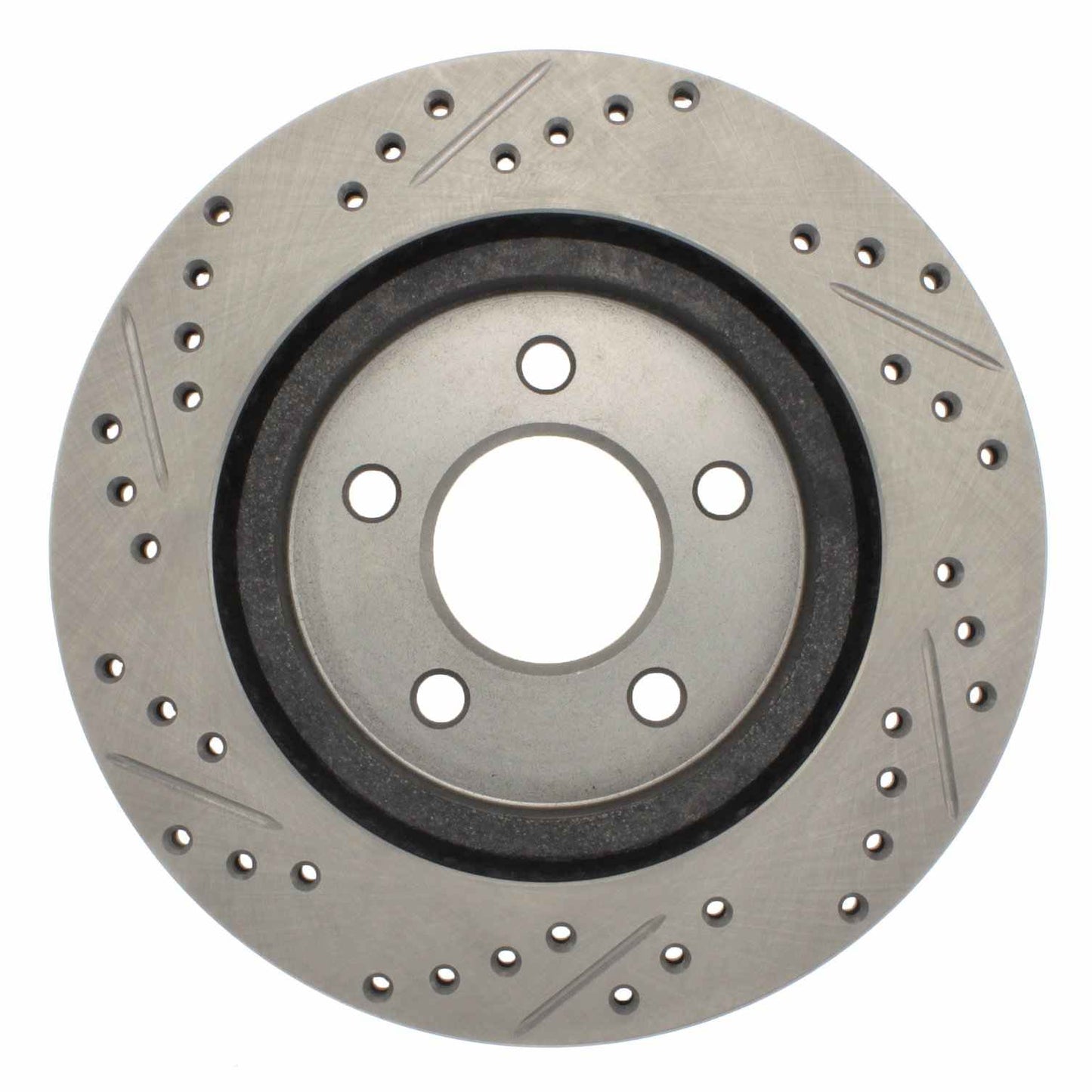 StopTech Select Sport 05-10 Ford Mustang GT Slotted and Drilled Rear Left Rotor 227.61087L