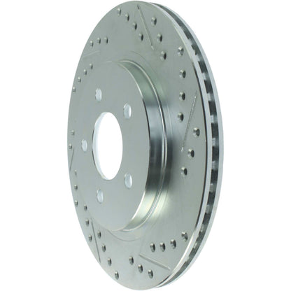 StopTech Select Sport 05-10 Ford Mustang GT Slotted and Drilled Rear Left Rotor 227.61087L