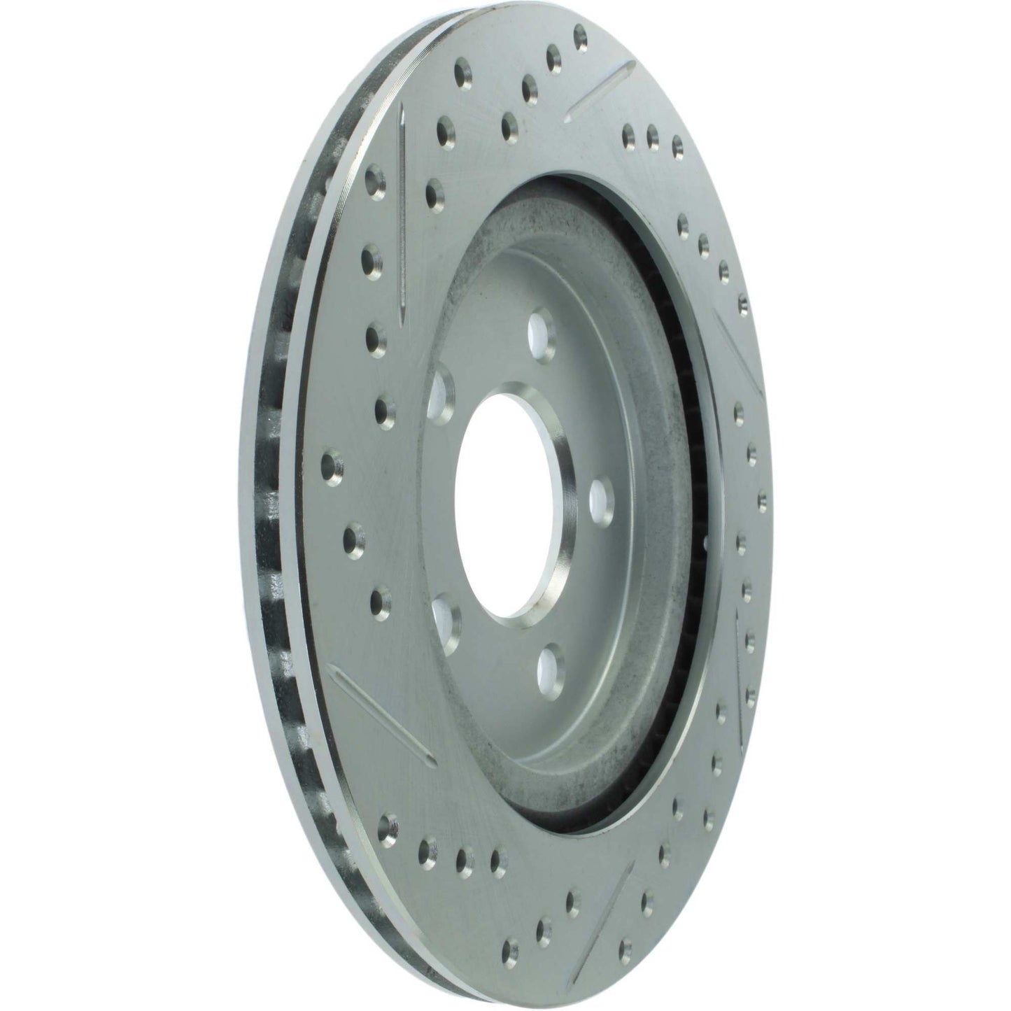 StopTech Select Sport 05-10 Ford Mustang GT Slotted and Drilled Rear Left Rotor 227.61087L