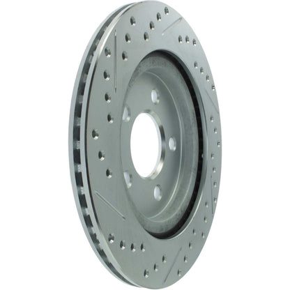 StopTech Select Sport 05-10 Ford Mustang GT Slotted and Drilled Rear Left Rotor 227.61087L