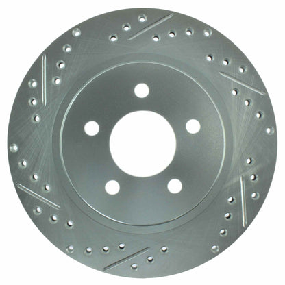 StopTech Select Sport 05-10 Ford Mustang GT Slotted and Drilled Rear Right Rotor 227.61087R