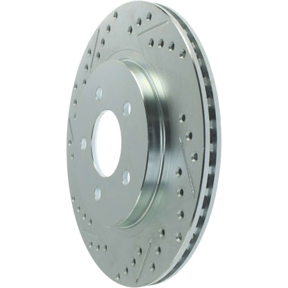StopTech Select Sport 05-10 Ford Mustang GT Slotted and Drilled Rear Right Rotor 227.61087R