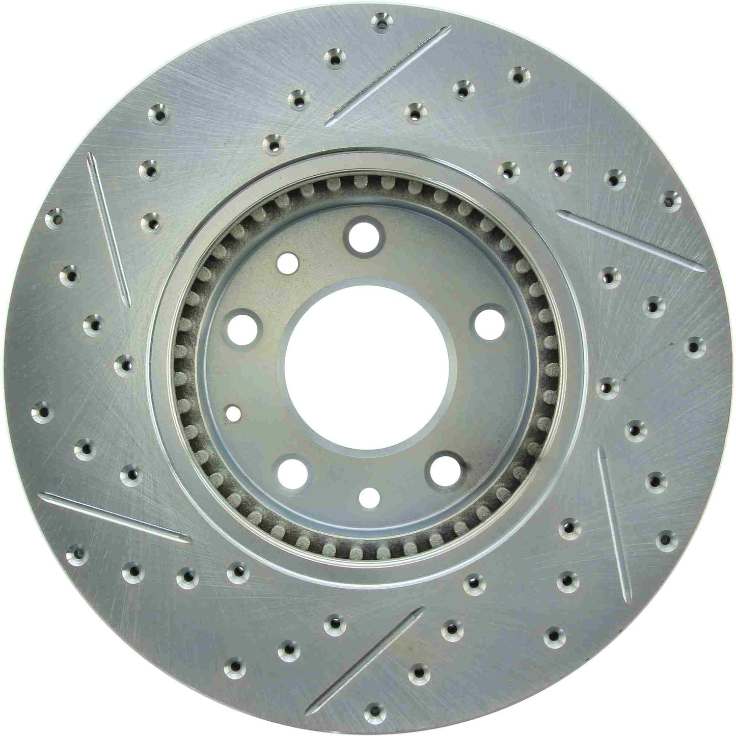 StopTech Select Sport Drilled And Slotted Brake Rotor; Front Left