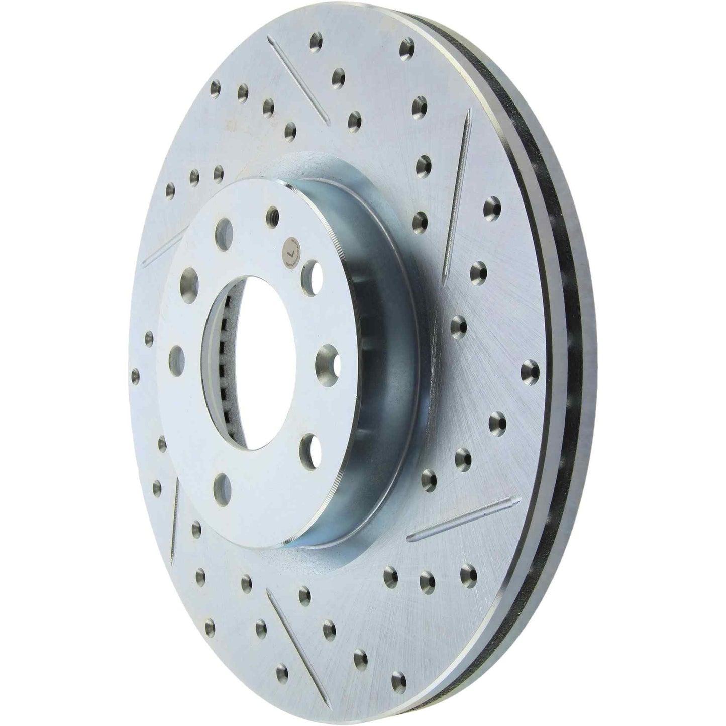 StopTech Select Sport Drilled And Slotted Brake Rotor; Front Left