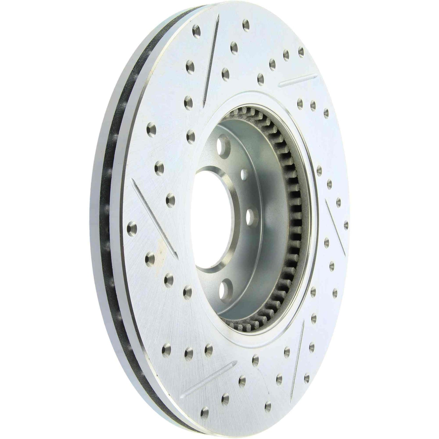 StopTech Select Sport Drilled And Slotted Brake Rotor; Front Left
