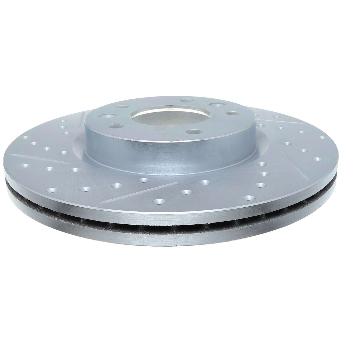 StopTech Select Sport Drilled And Slotted Brake Rotor; Front Right