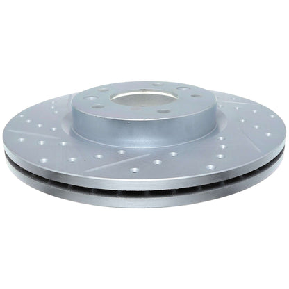 StopTech Select Sport Drilled And Slotted Brake Rotor; Front Right