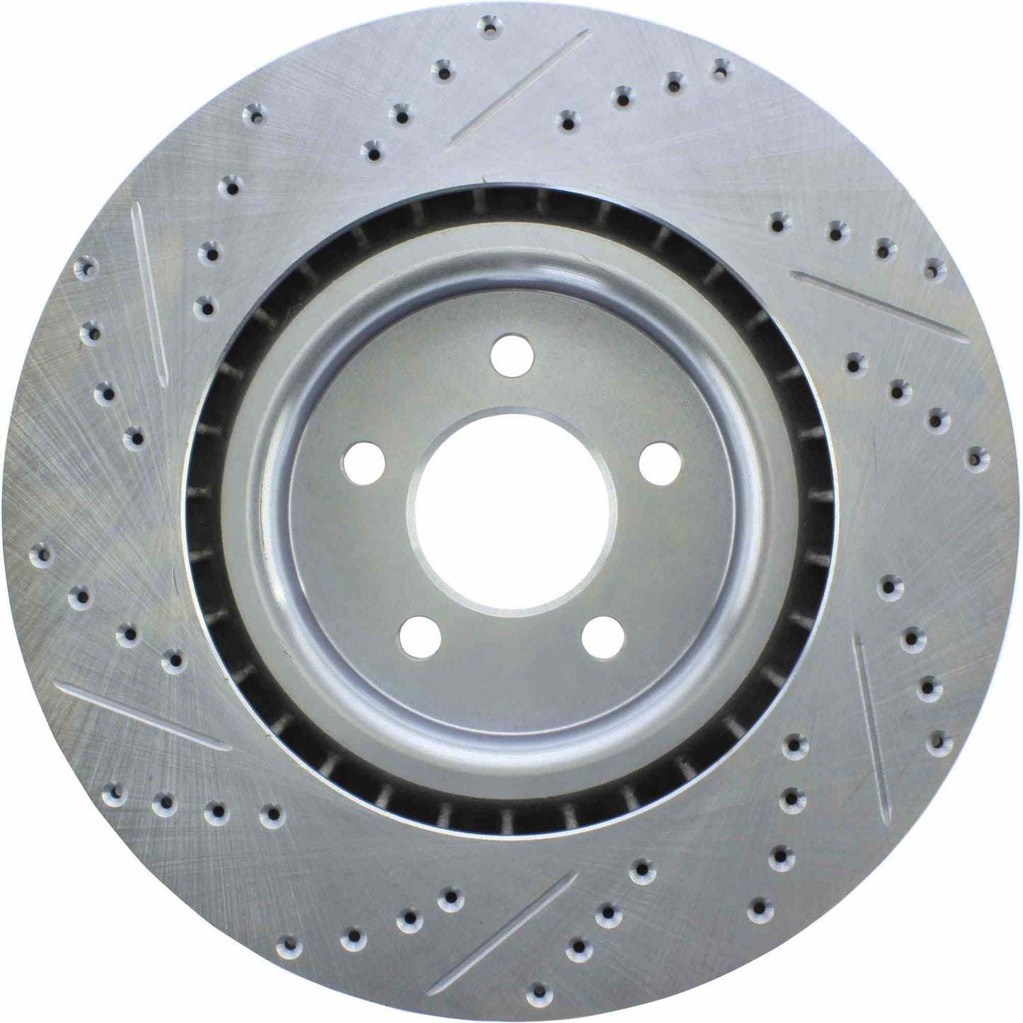 StopTech Select Sport Drilled And Slotted Brake Rotor; Front Left