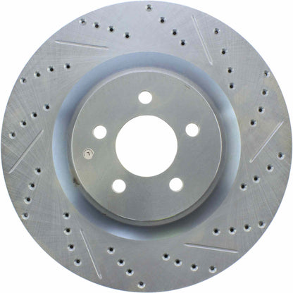 StopTech Select Sport Drilled And Slotted Brake Rotor; Front Left