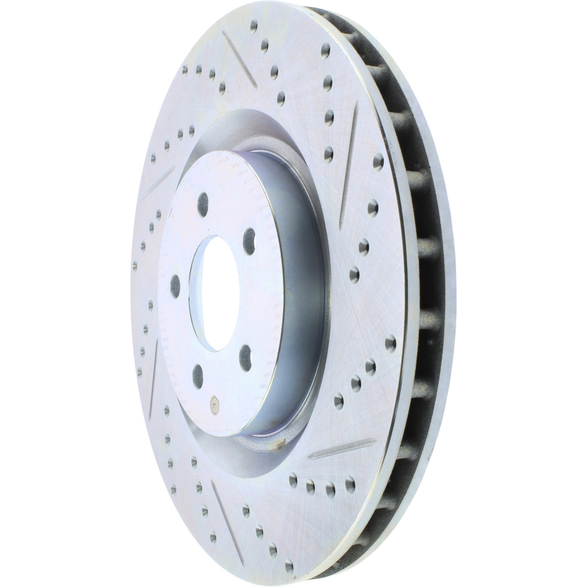 StopTech Select Sport Drilled And Slotted Brake Rotor; Front Left