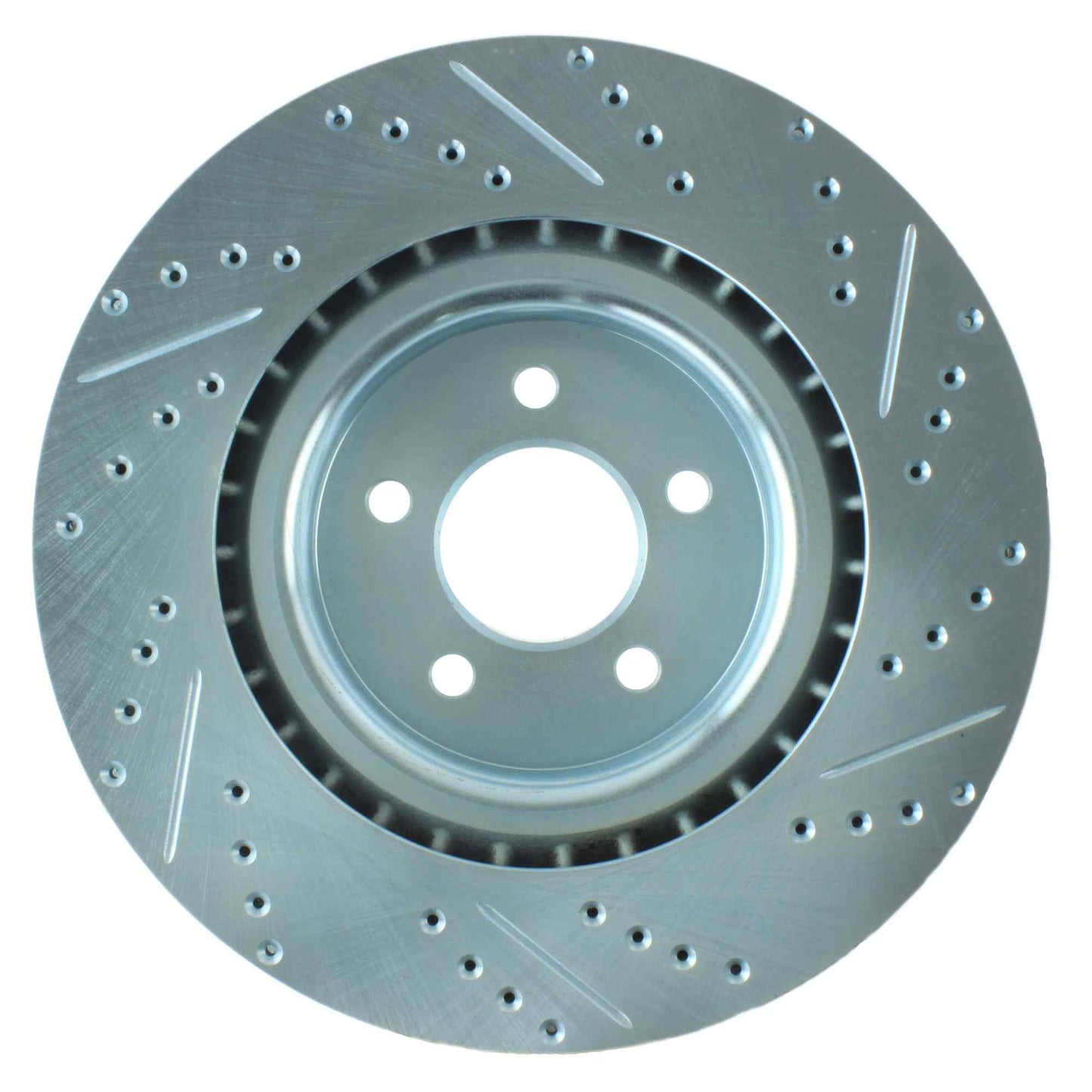 StopTech Select Sport Drilled And Slotted Brake Rotor; Front Right