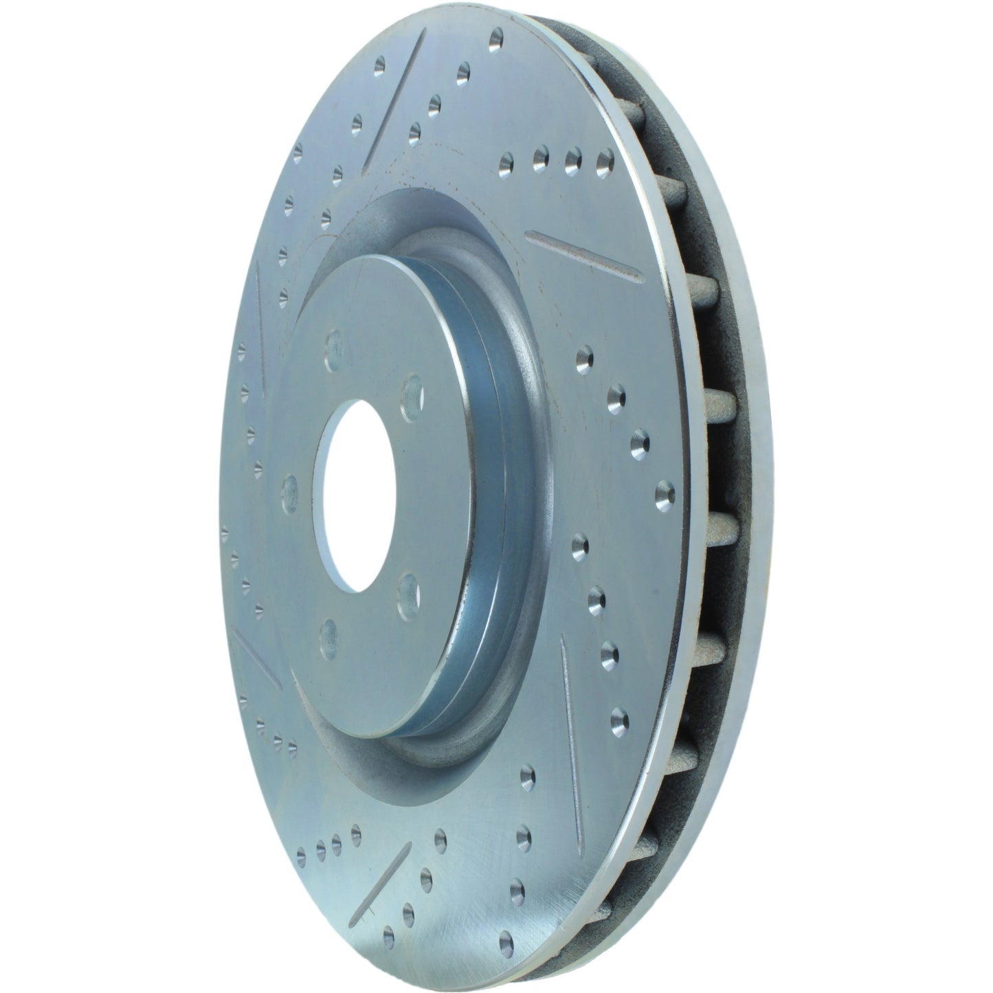 StopTech Select Sport Drilled And Slotted Brake Rotor; Front Right