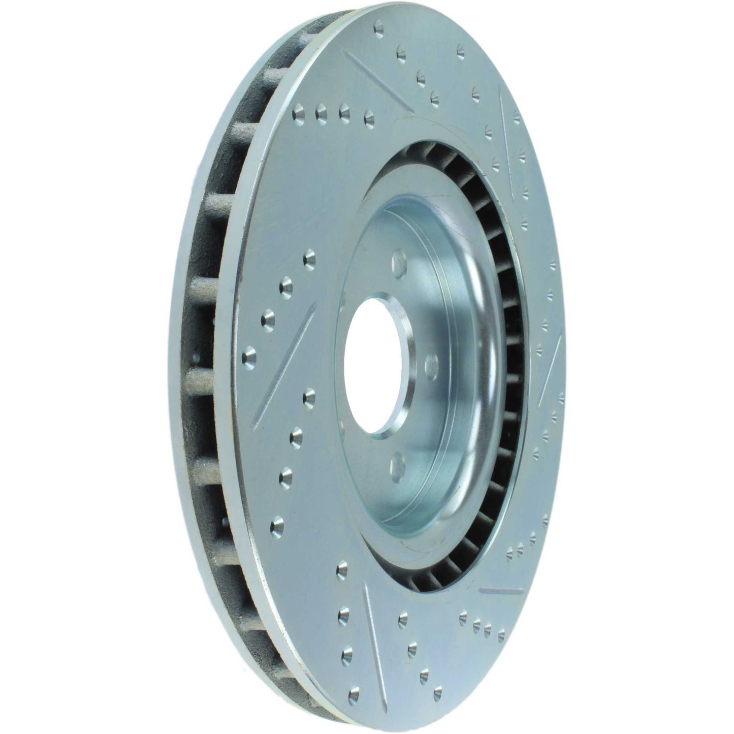 StopTech Select Sport Drilled And Slotted Brake Rotor; Front Right