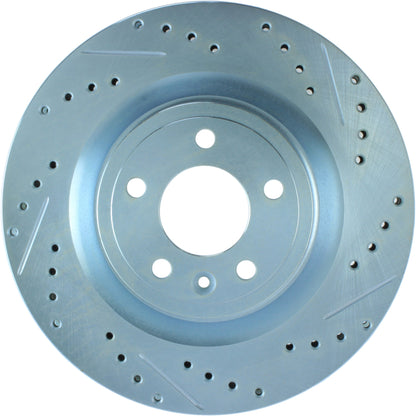 StopTech Select Sport Drilled And Slotted Brake Rotor; Front Left