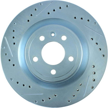 StopTech Select Sport Drilled And Slotted Brake Rotor; Front Right