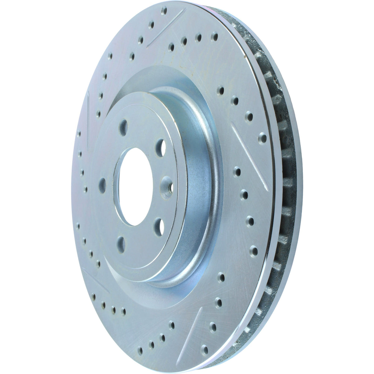 StopTech Select Sport Drilled And Slotted Brake Rotor; Front Right