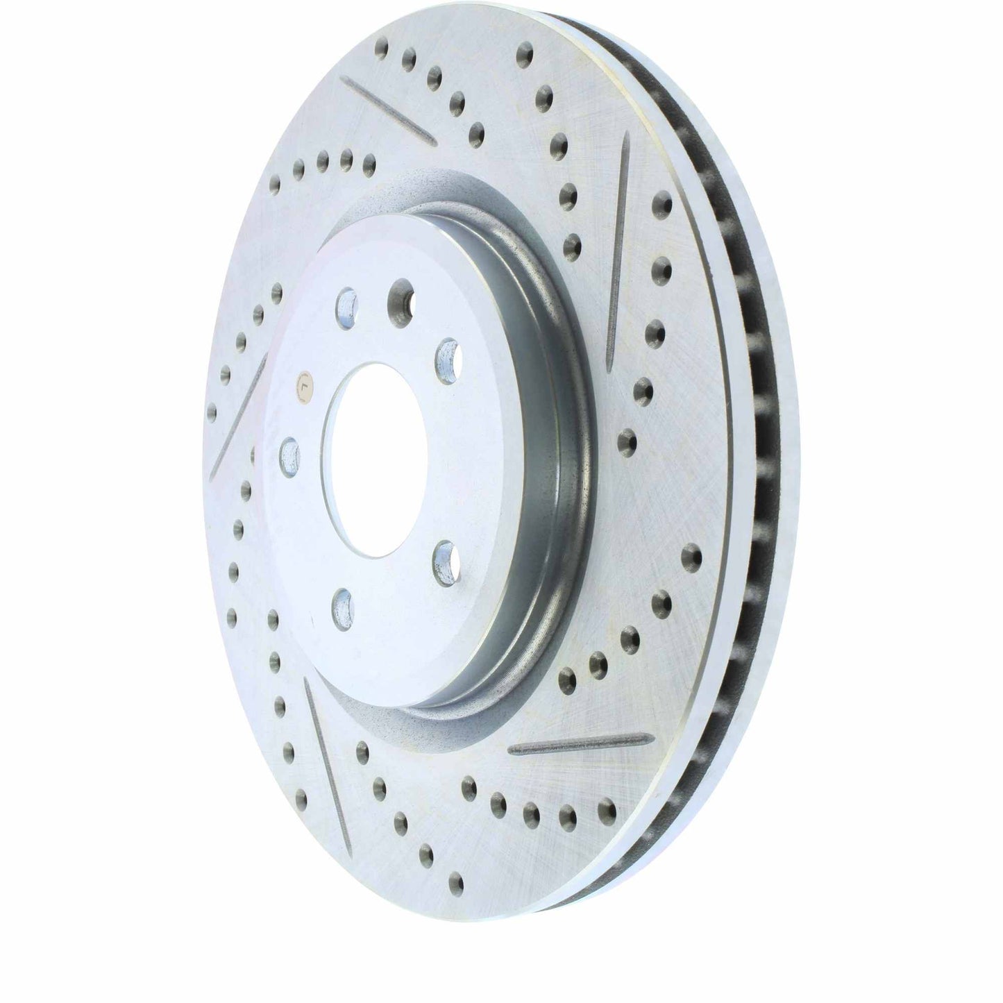 StopTech Select Sport Drilled And Slotted Brake Rotor; Front Left