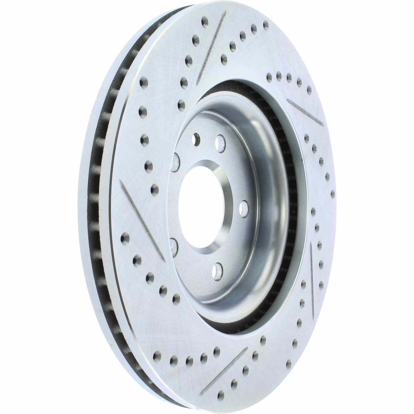 StopTech Select Sport Drilled And Slotted Brake Rotor; Front Left