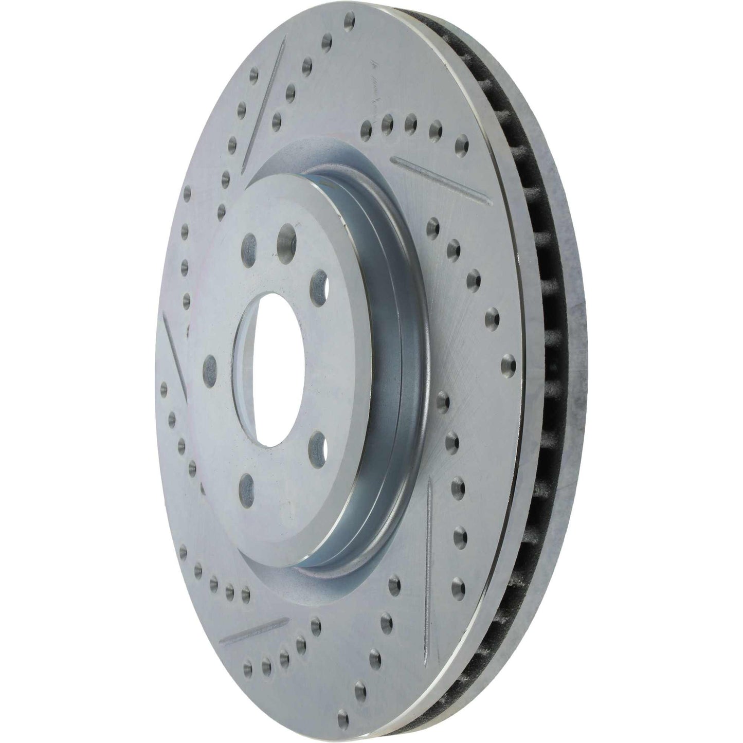 StopTech Select Sport Drilled And Slotted Brake Rotor; Front Right
