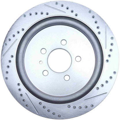 StopTech Select Sport Drilled And Slotted Brake Rotor; Front Right