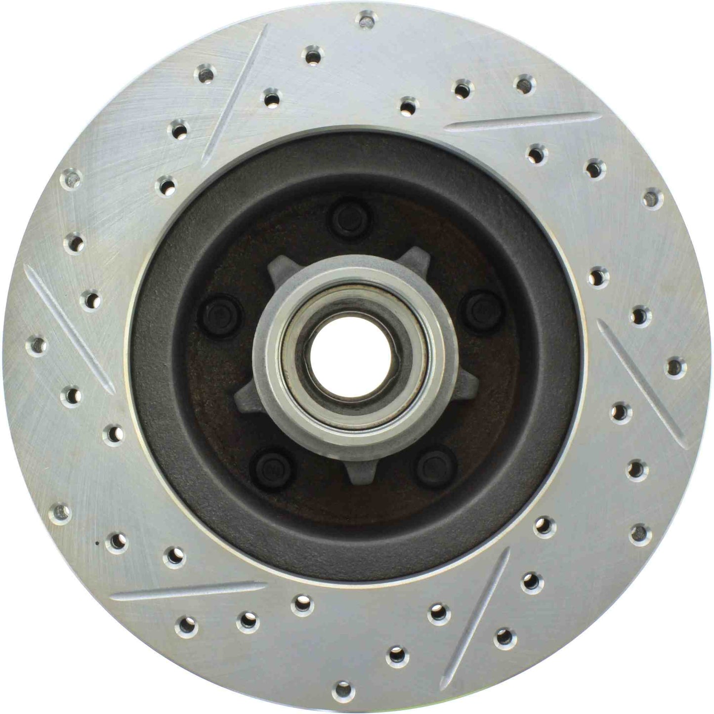 StopTech Select Sport Drilled And Slotted Brake Rotor; Front Left