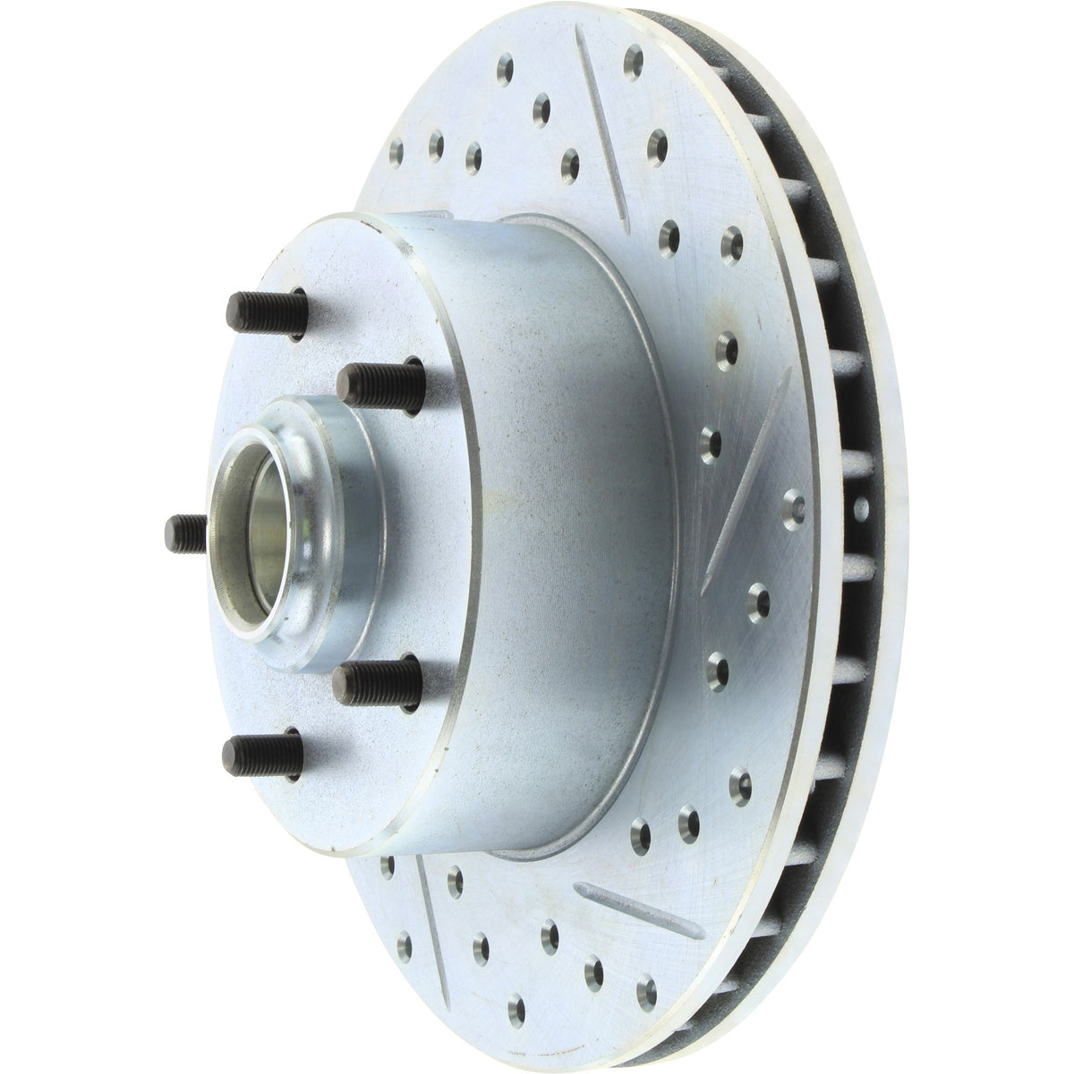StopTech Select Sport Drilled And Slotted Brake Rotor; Front Left
