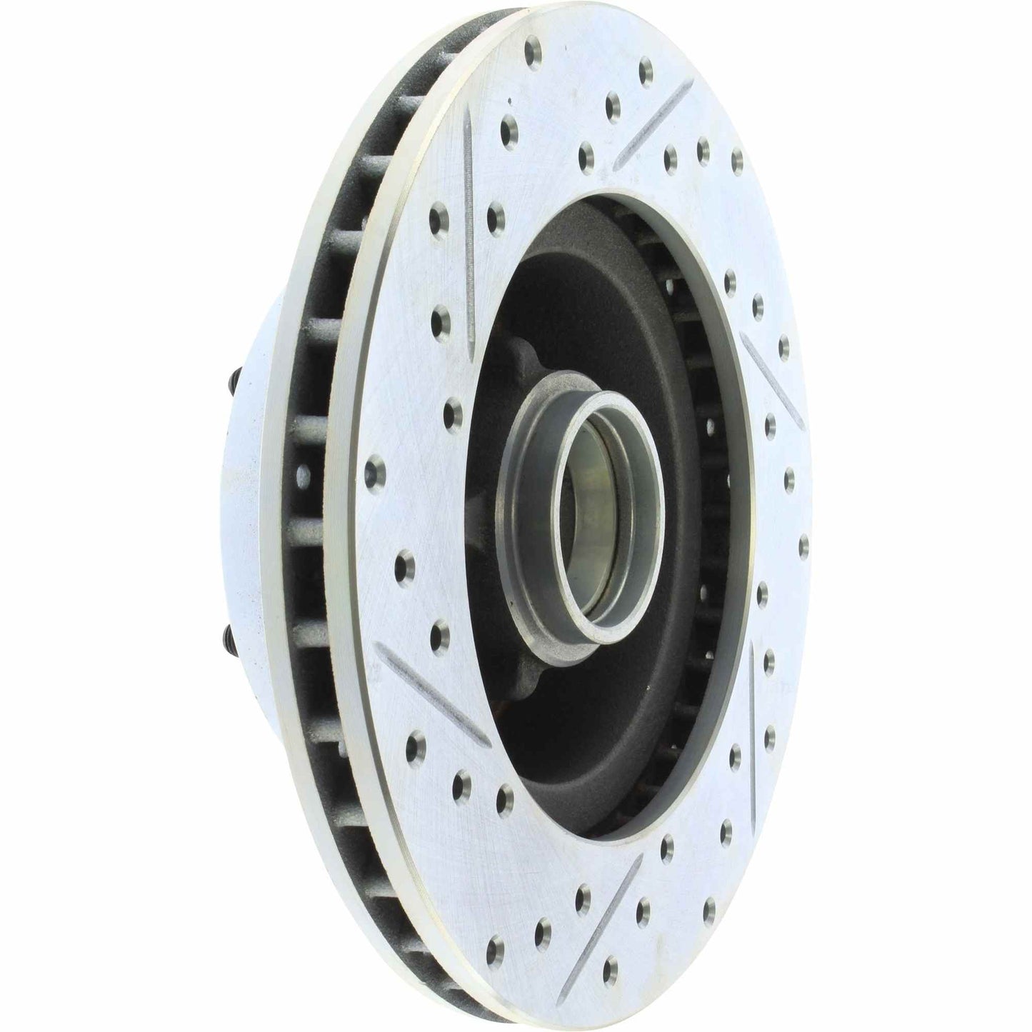 StopTech Select Sport Drilled And Slotted Brake Rotor; Front Left