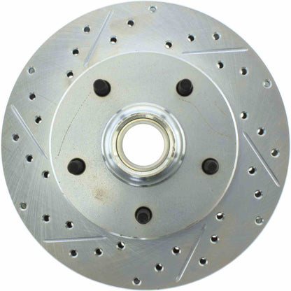 StopTech  Select Sport Drilled And Slotted Brake Rotor; Front Right