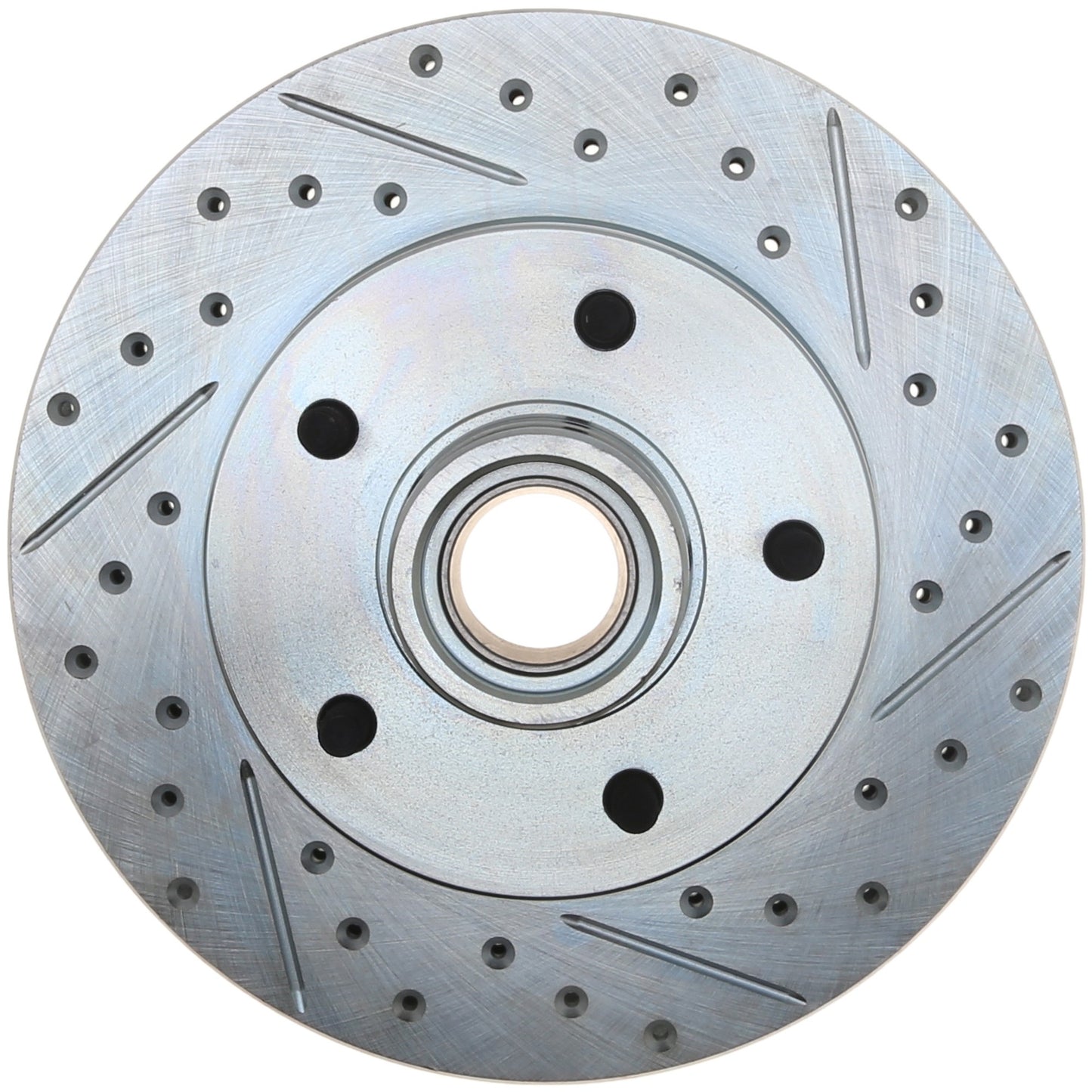 StopTech Select Sport Drilled And Slotted Brake Rotor; Front Left