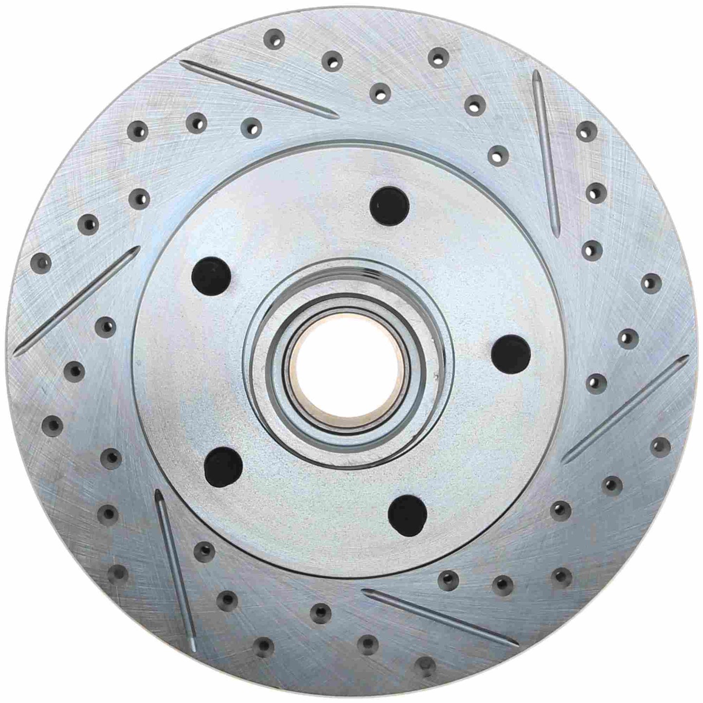 StopTech Select Sport Drilled And Slotted Brake Rotor; Front Left