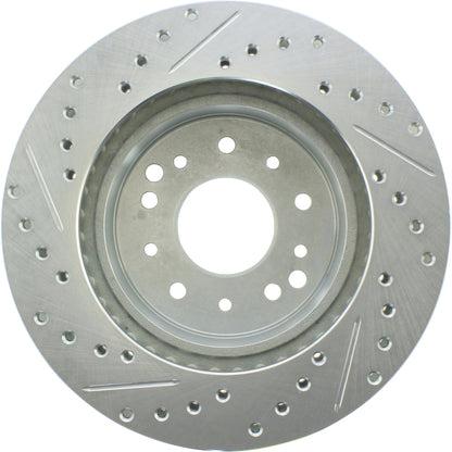 StopTech Select Sport Drilled And Slotted Brake Rotor;Front And Rear Left