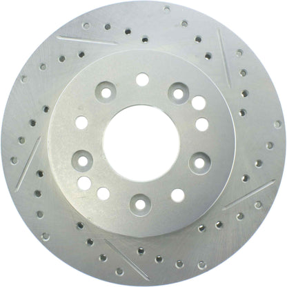 StopTech Select Sport Drilled And Slotted Brake Rotor;Front And Rear Left