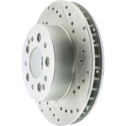 StopTech Select Sport Drilled And Slotted Brake Rotor;Front And Rear Left