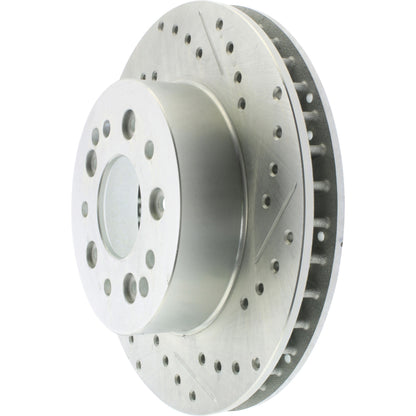 StopTech Select Sport Drilled And Slotted Brake Rotor;Front And Rear Left
