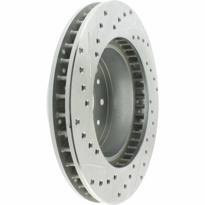 StopTech Select Sport Drilled And Slotted Brake Rotor;Front And Rear Left
