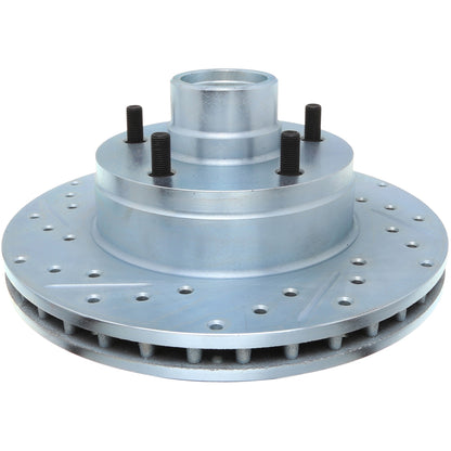 StopTech Select Sport Drilled And Slotted Brake Rotor; Front Right
