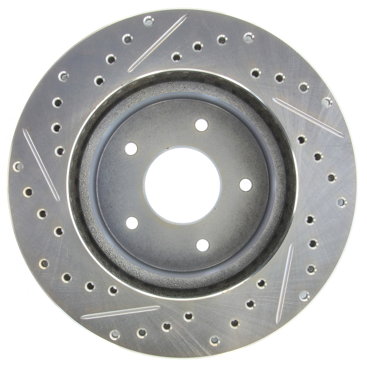 StopTech Select Sport Drilled And Slotted Brake Rotor; Front Left