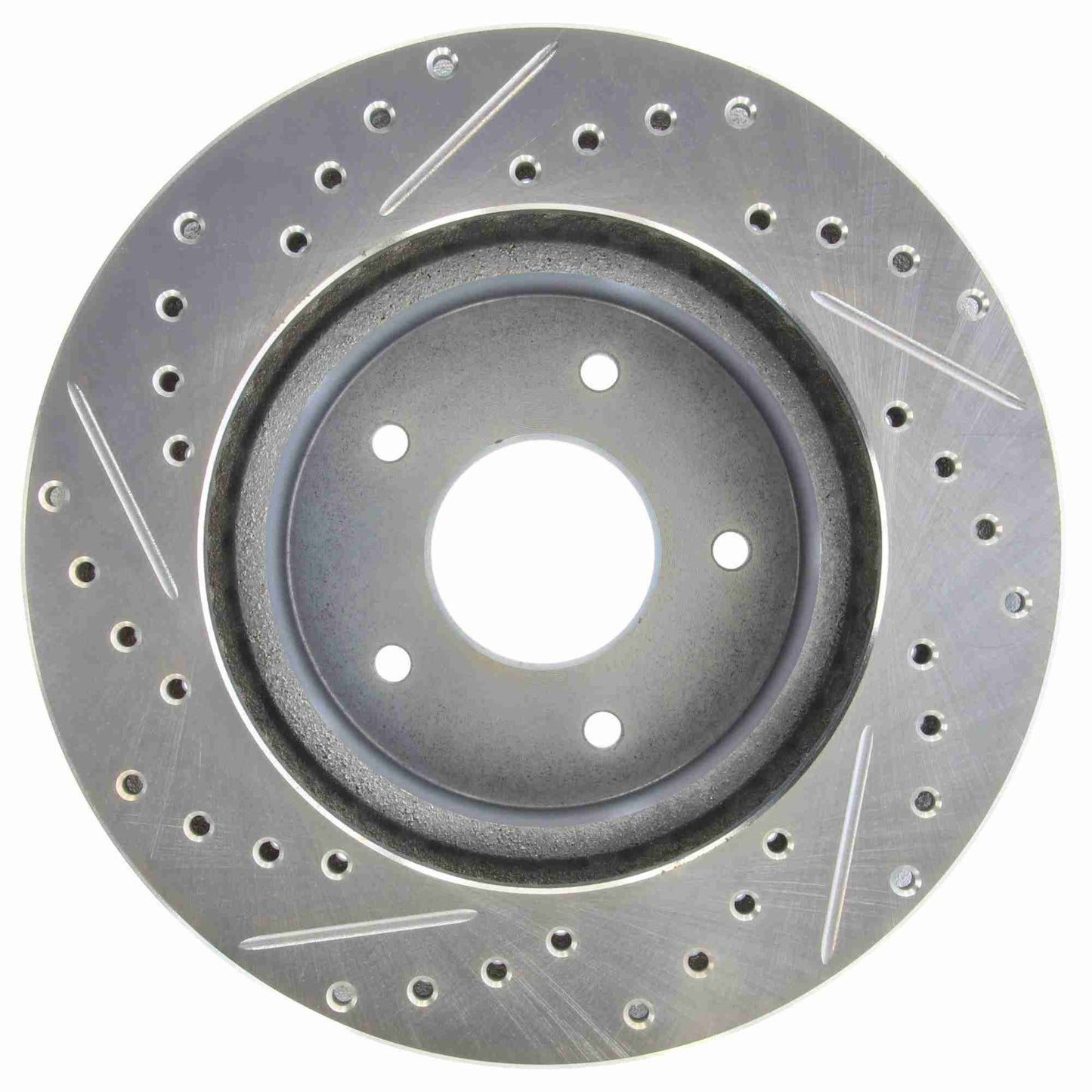StopTech Select Sport Drilled And Slotted Brake Rotor; Front Left