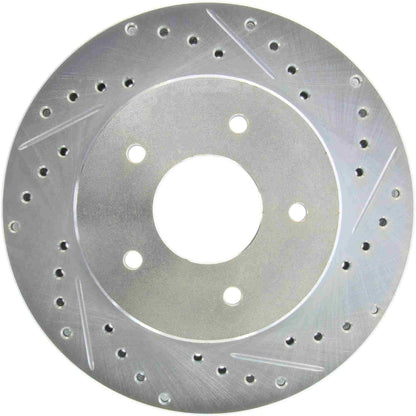 StopTech Select Sport Drilled And Slotted Brake Rotor; Front Left