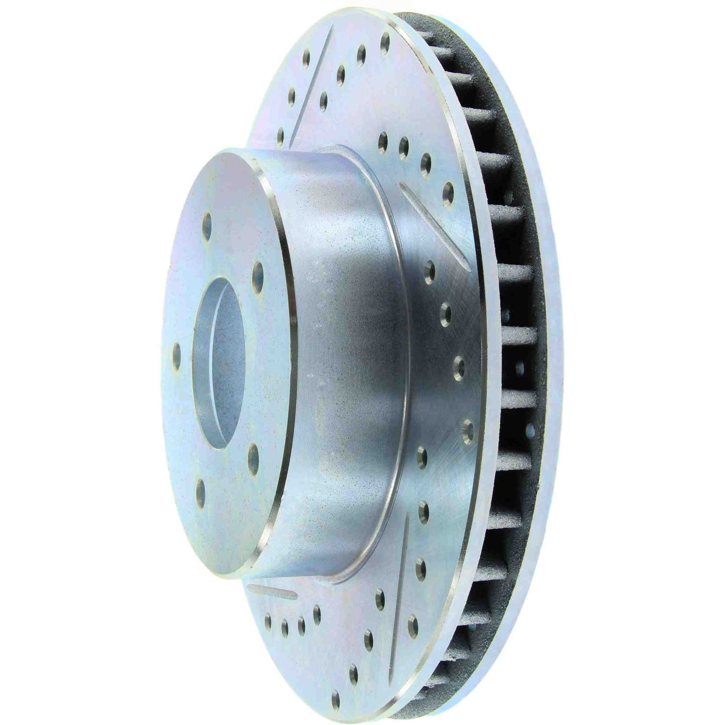 StopTech Select Sport Drilled And Slotted Brake Rotor; Front Right