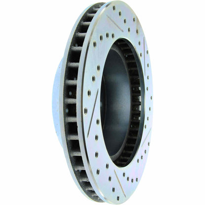 StopTech Select Sport Drilled And Slotted Brake Rotor; Front Right