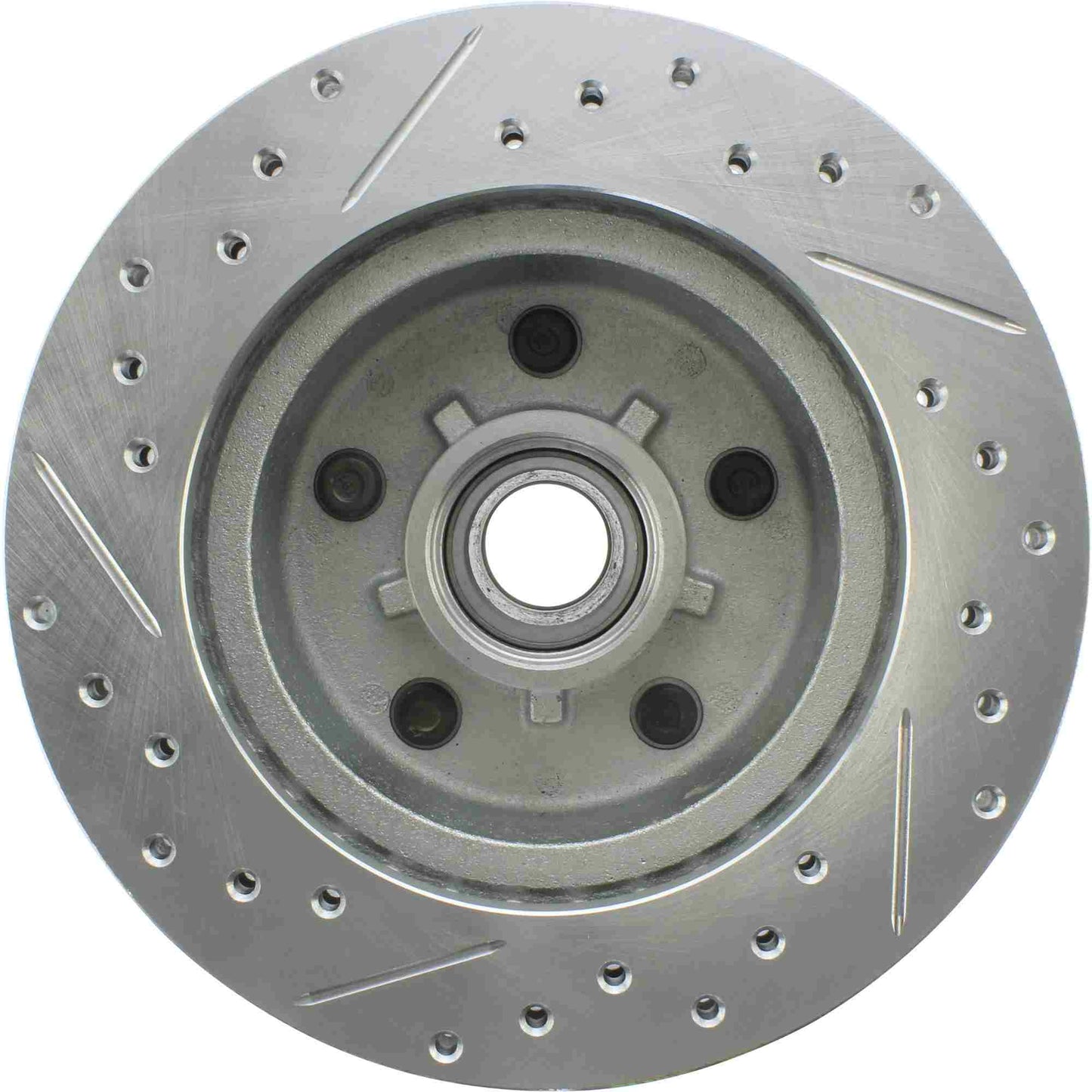 StopTech Select Sport Drilled And Slotted Brake Rotor; Front Left