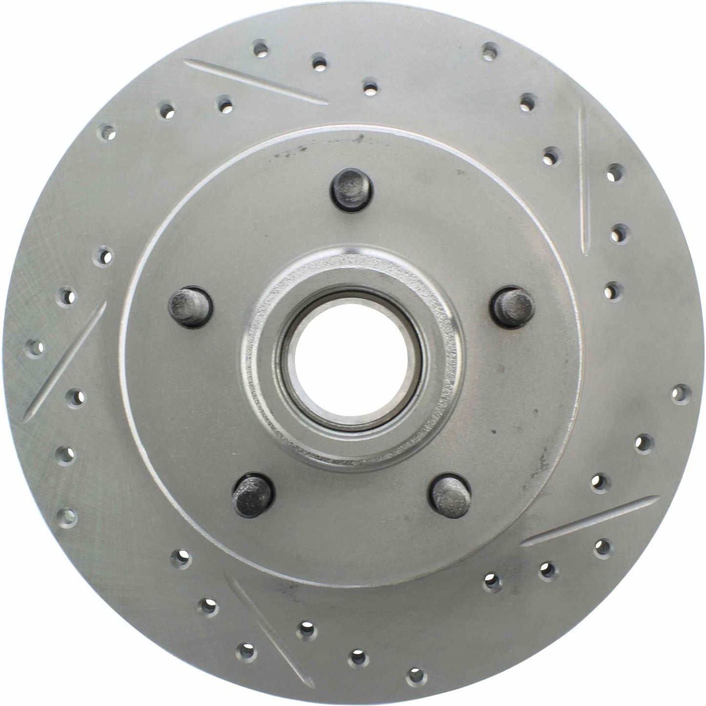 StopTech Select Sport Drilled And Slotted Brake Rotor; Front Left