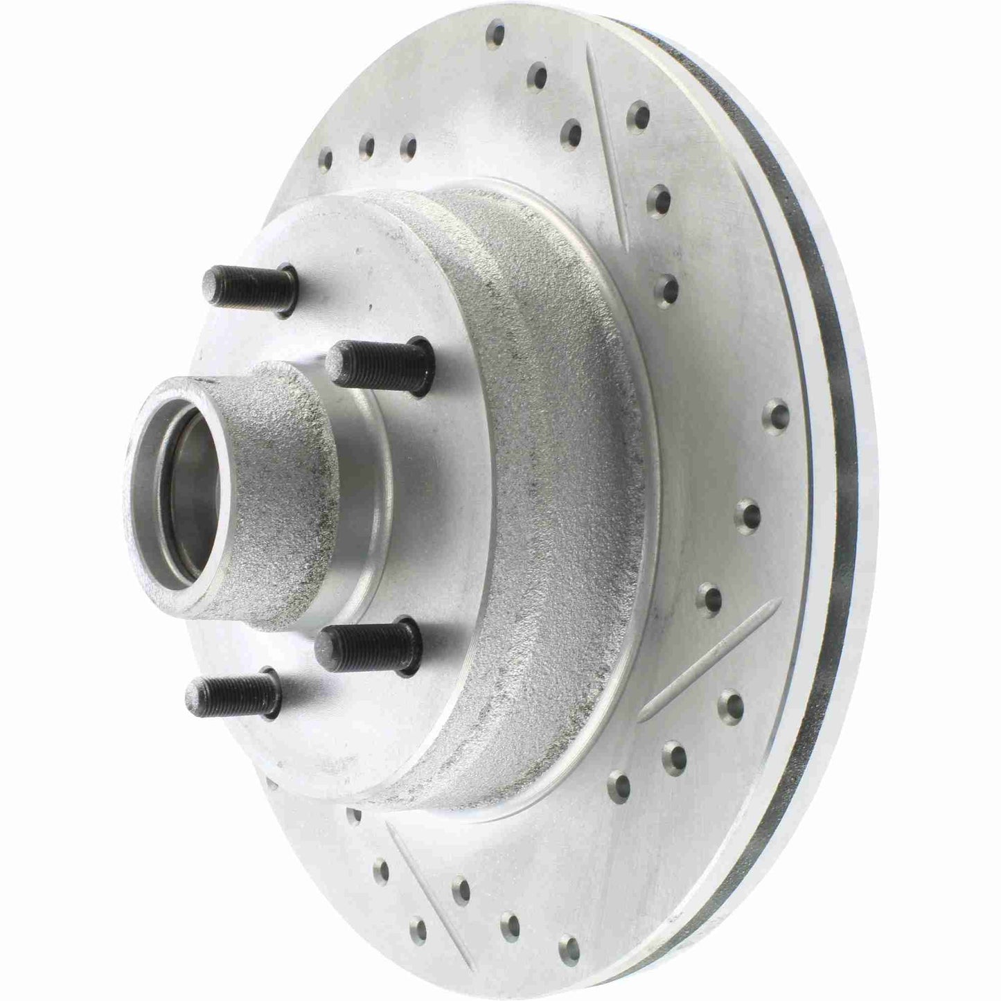 StopTech Select Sport Drilled And Slotted Brake Rotor; Front Left