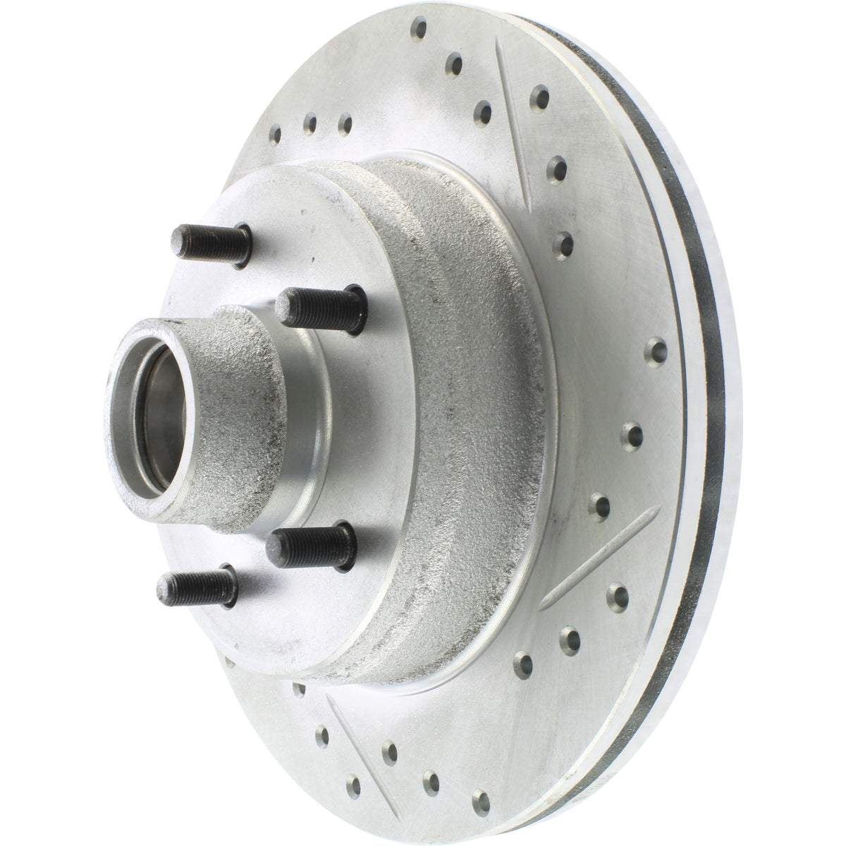 StopTech Select Sport Drilled And Slotted Brake Rotor; Front Left