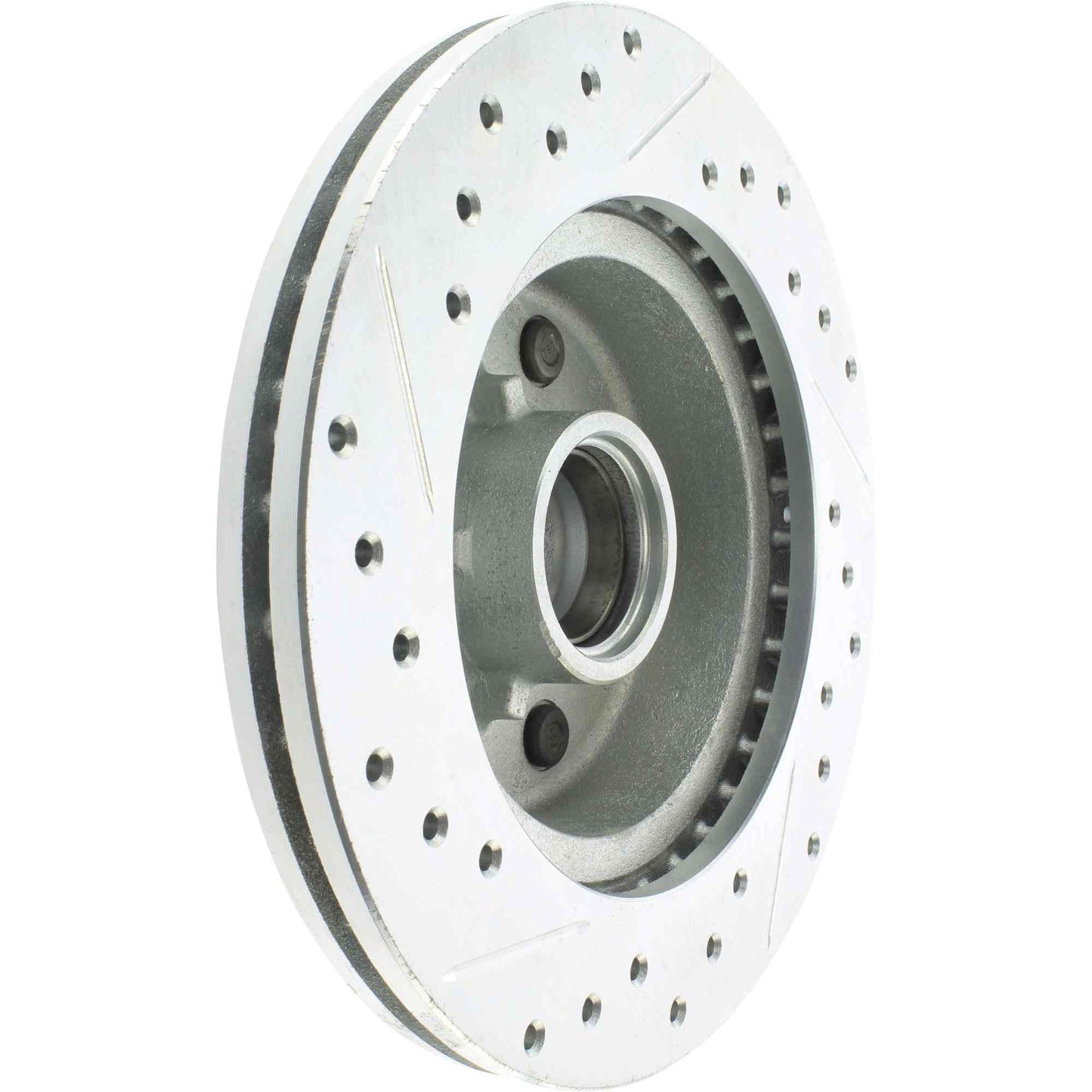 StopTech Select Sport Drilled And Slotted Brake Rotor; Front Left