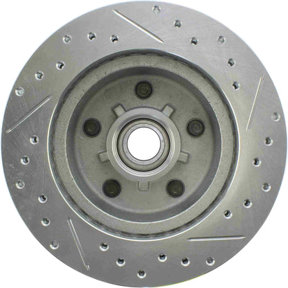 StopTech Select Sport Drilled And Slotted Brake Rotor; Front Right