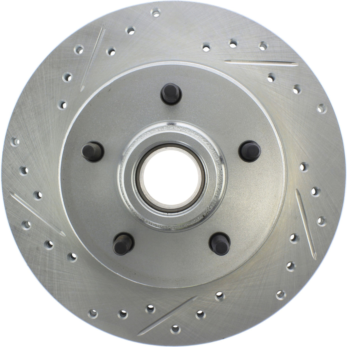 StopTech Select Sport Drilled And Slotted Brake Rotor; Front Right