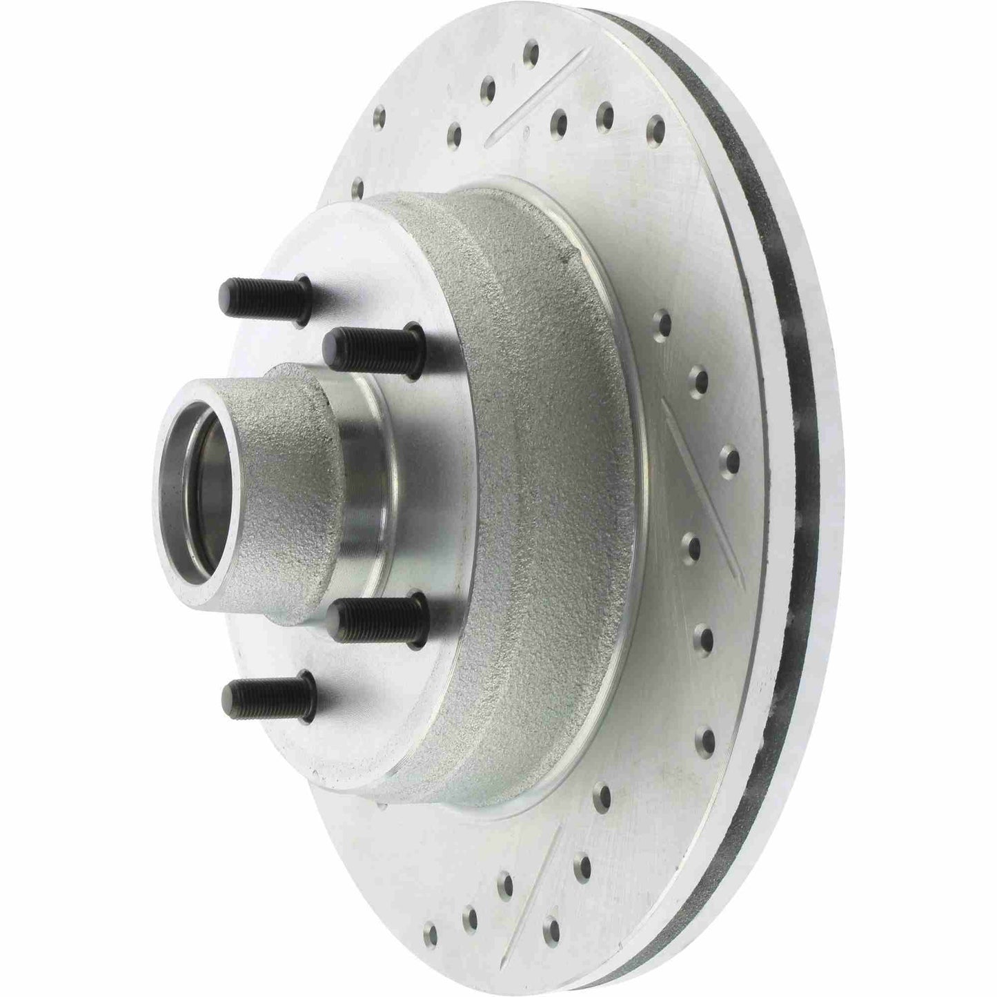 StopTech Select Sport Drilled And Slotted Brake Rotor; Front Right