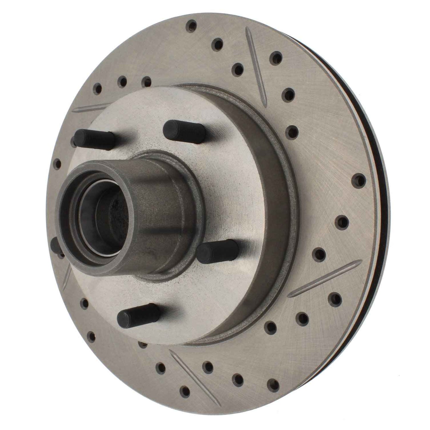 StopTech Select Sport Drilled And Slotted Brake Rotor; Front Left